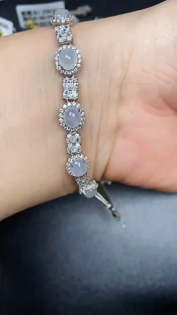 银S925镶嵌戒指翡翠3490