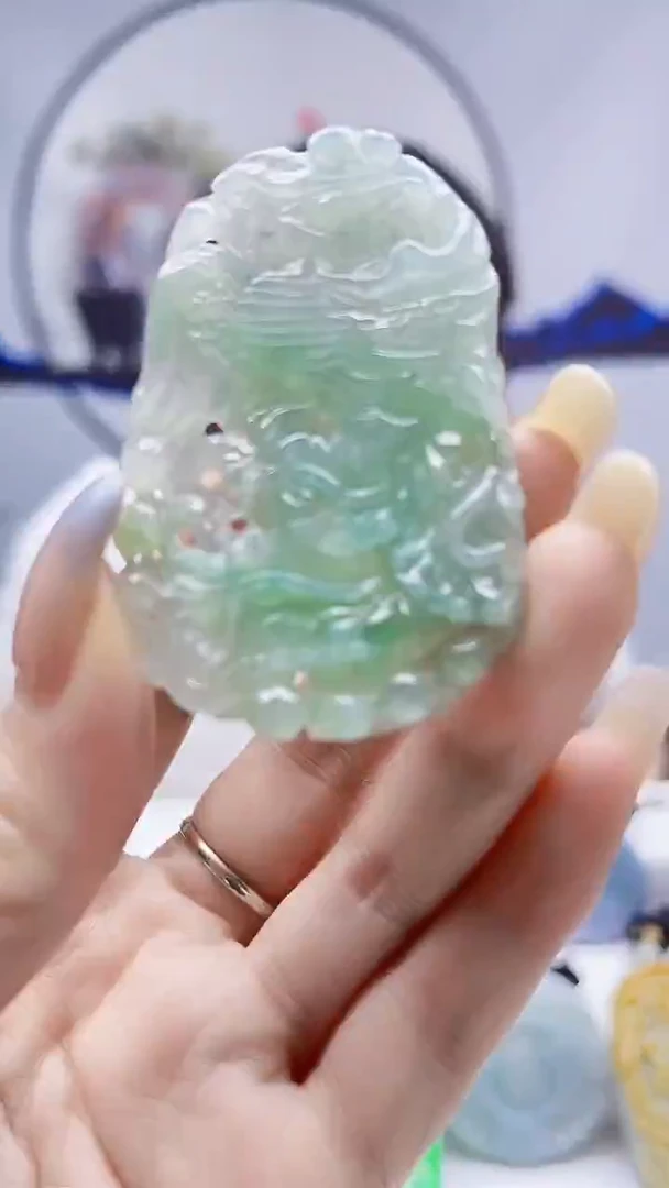 未镶嵌定制翡翠毛货挂件31