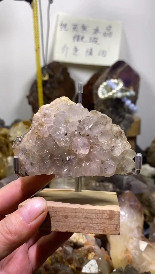 未镶嵌珠宝半成品水晶42号175g四川超七花园水晶