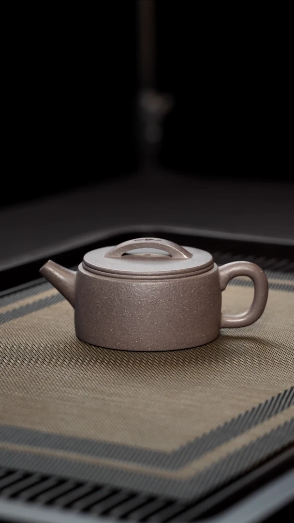 茶壶紫砂全手工青灰紫泥汉瓦180cc