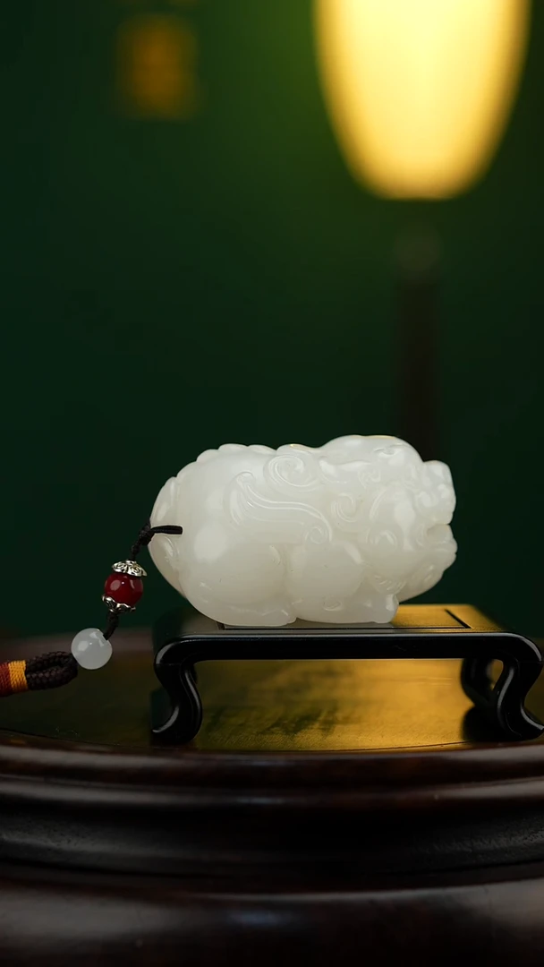 玉【祥瑞貔貅】天然玉石手把件