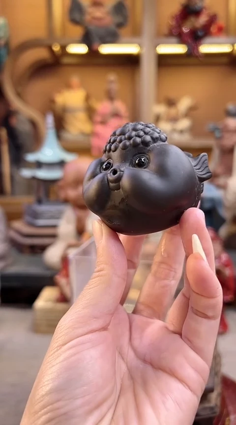 紫砂茶宠器闵茶宠摆件