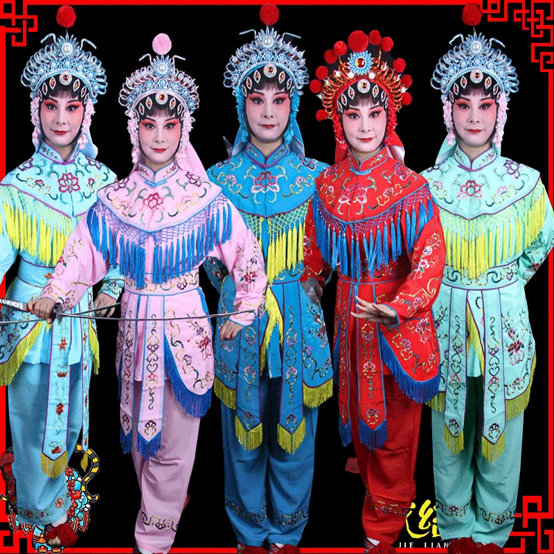 京剧杨门女将越剧豫剧刀马旦戏曲小兵武旦服装舞台演出女兵衣服装
