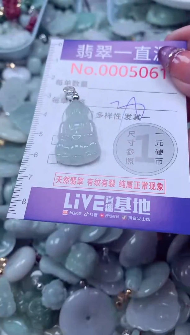 翡翠未镶嵌吊坠(不含链)5061