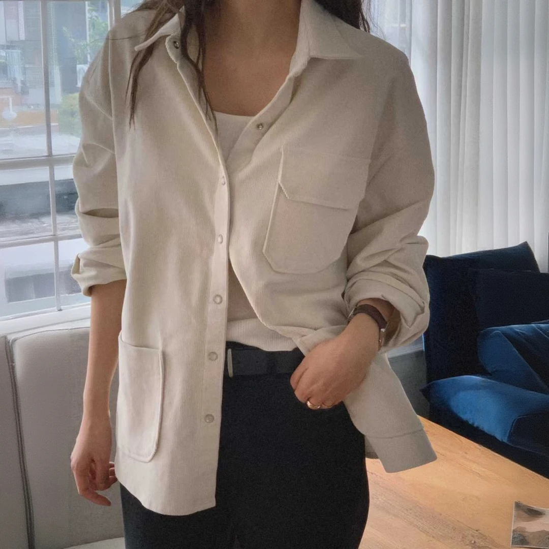 工装衬衫宽松夹克 L-328 NO退换 接受再拍