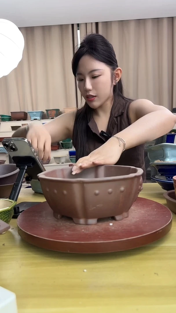 紫砂花盆紫砂花盆微瑕