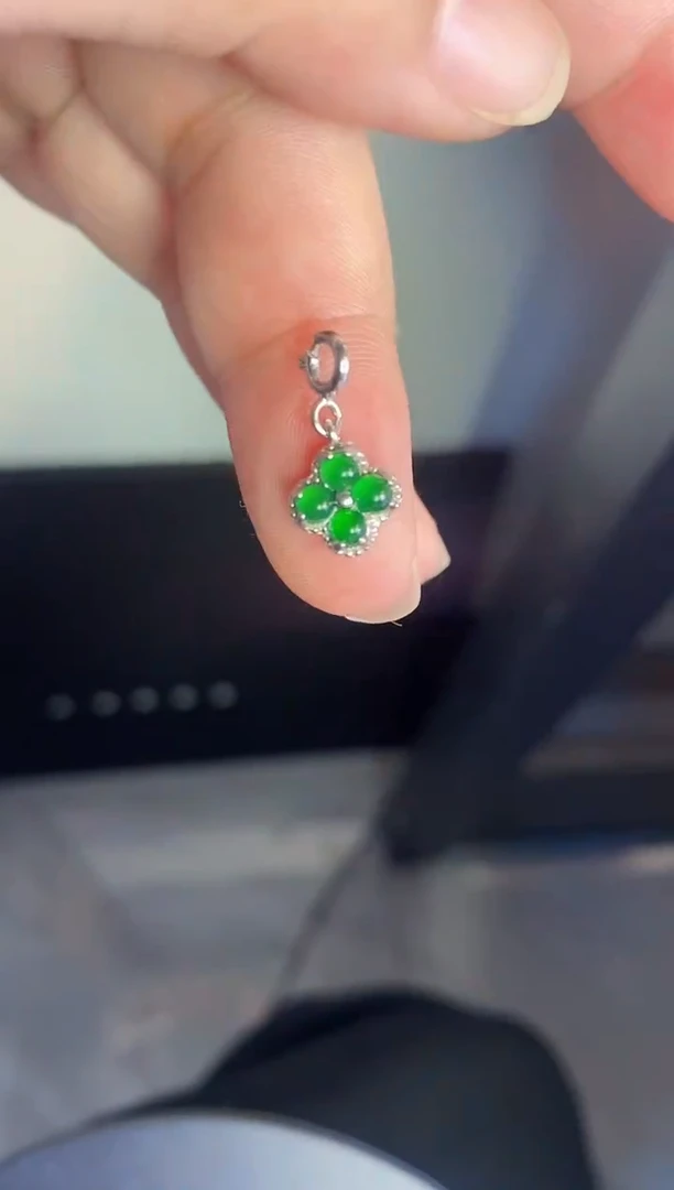 吊坠(不含链)银S925镶嵌翡翠1