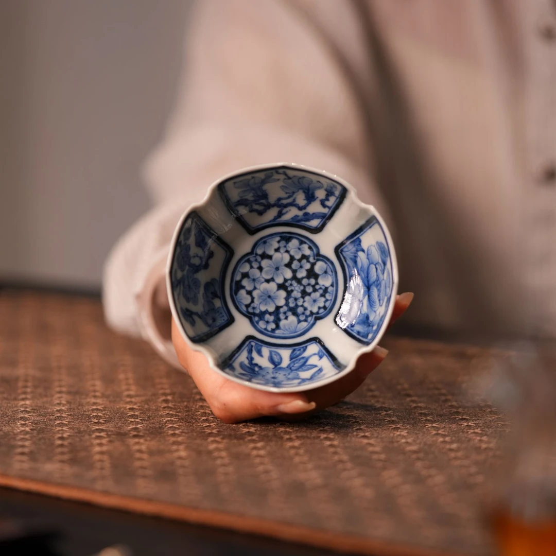 勤义堂 柴窑四季雅集杯 100ml