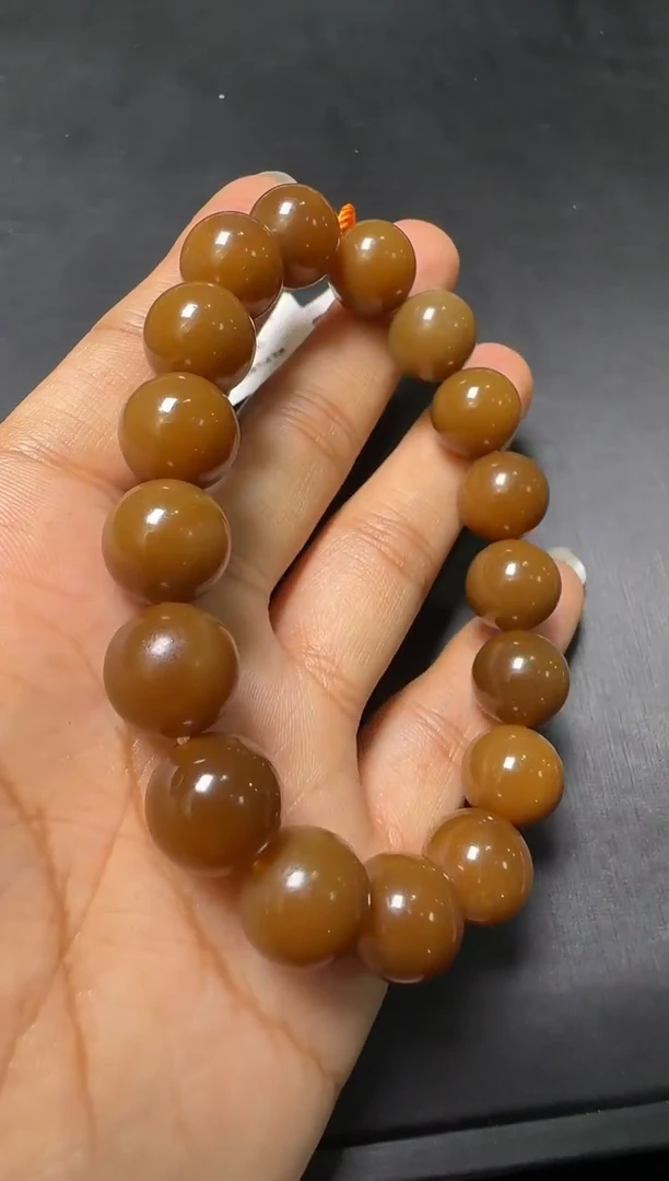 手链未镶嵌和田玉新疆和田玉若羌纯糖卡12手串