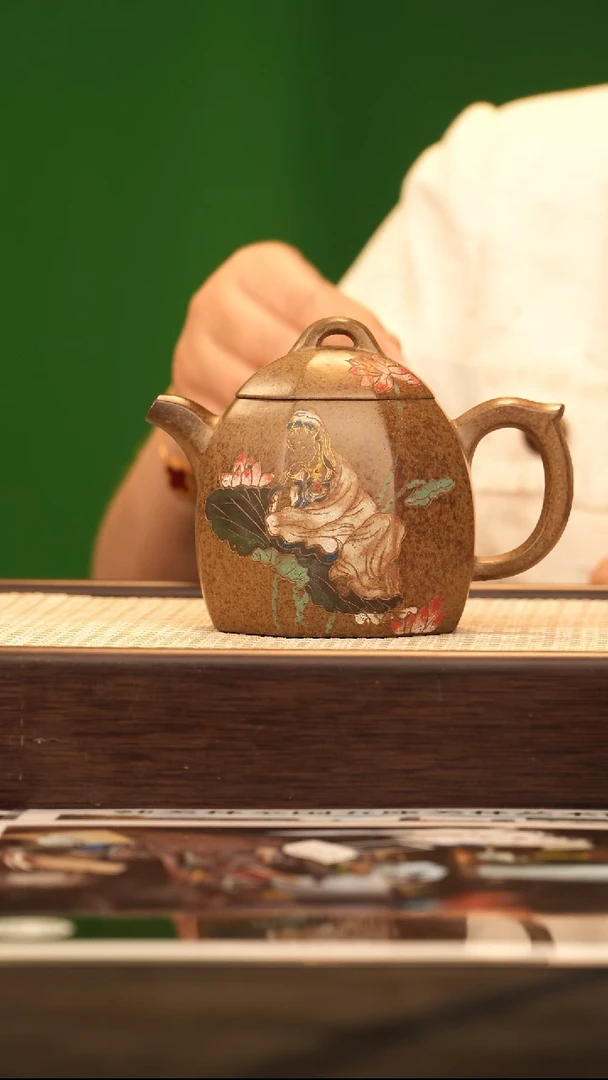 茶壶紫砂WZG八方秦权 柴烧350cc
