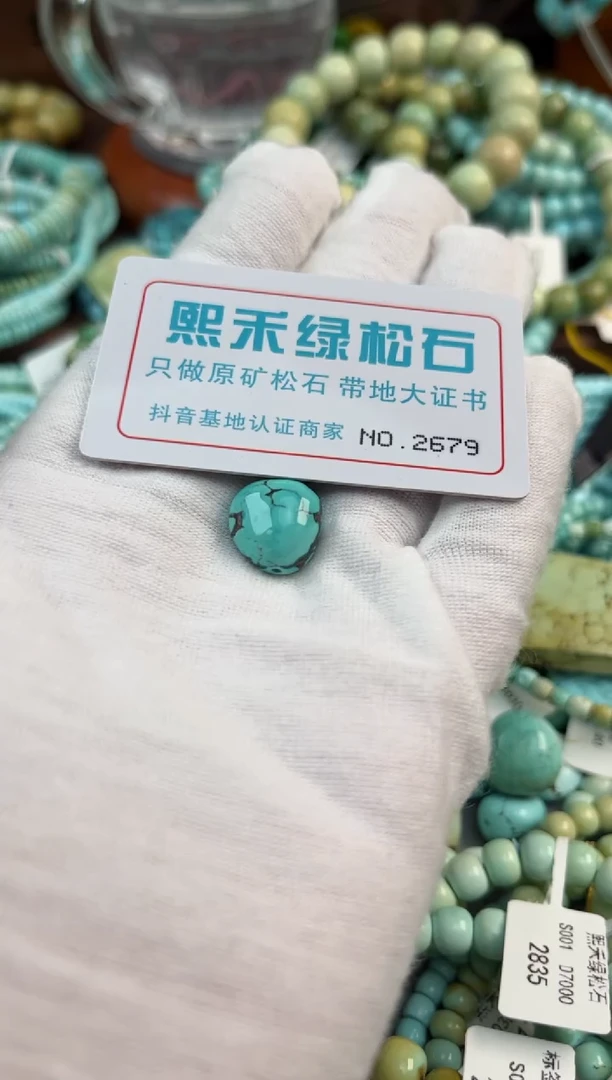 未镶嵌绿松石松石2679