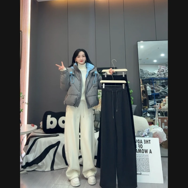 队队定制~【宝藏神裤】糯米弯刀裤加绒休闲裤百搭显瘦香蕉裤