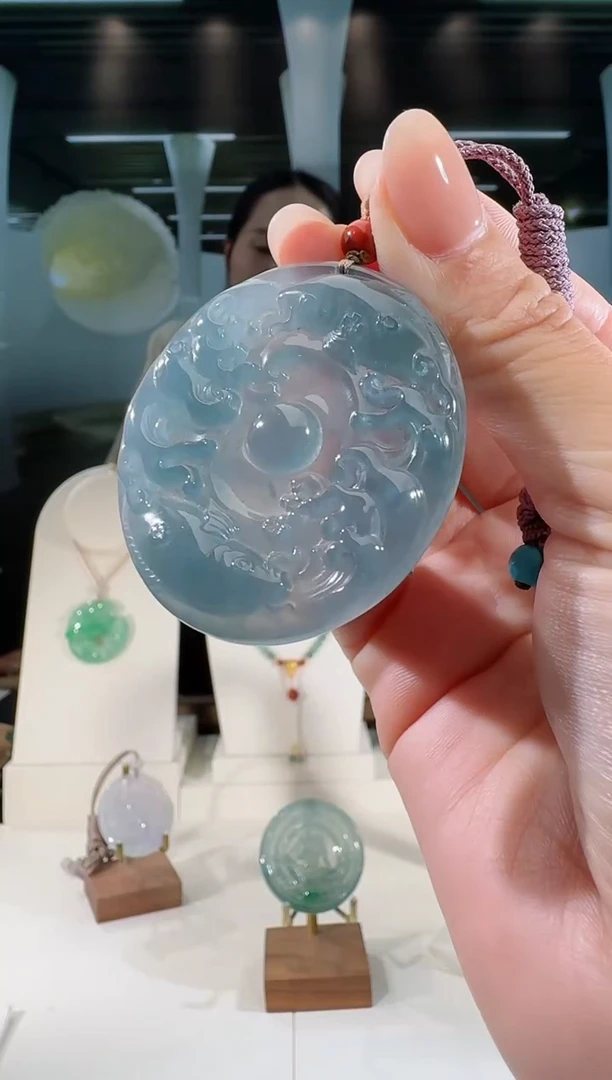 翡翠未镶嵌吊坠(不含链)乾坤鱼多样性发一