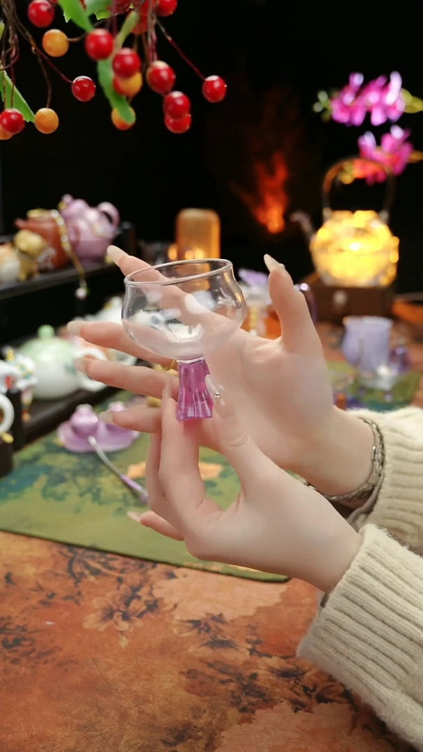 【闪购商品】紫色高足主人杯60cc@@@@@@