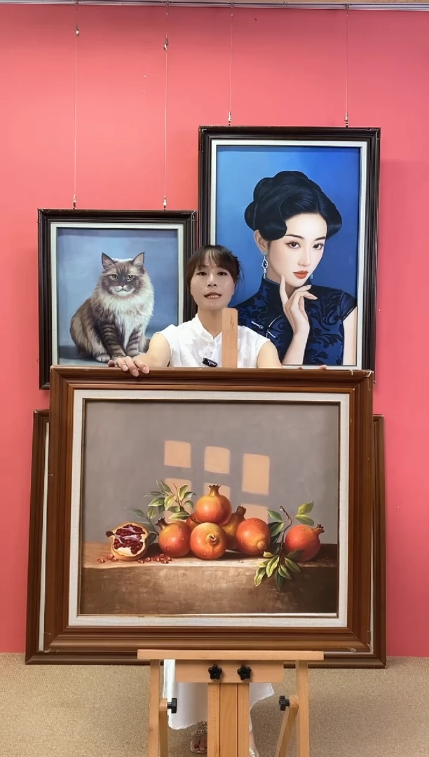 油画桥**歌 尺寸50*60画芯（不含框）