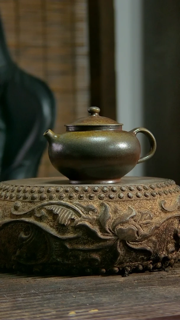茶壶紫砂扁灯 容量150