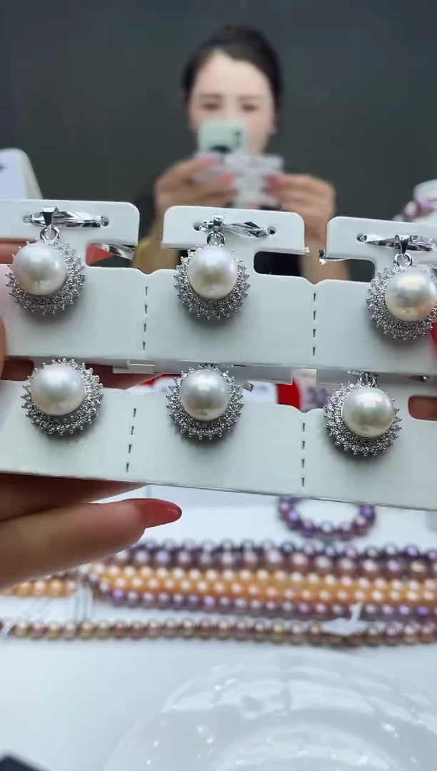 未镶嵌吊坠淡水珍珠白色系吊坠