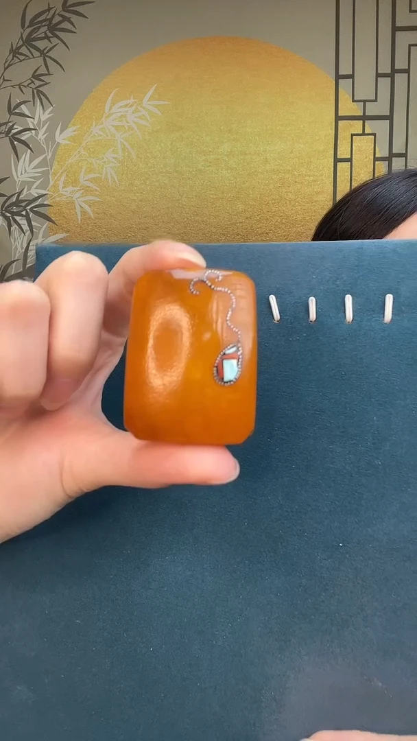 裸石琥珀未镶嵌多***肉A2713天然蜜蜡绑绳