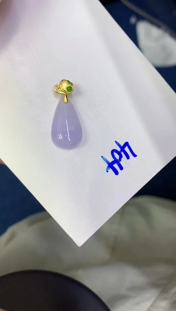 颈饰未镶嵌翡翠缅甸天然翡翠A货