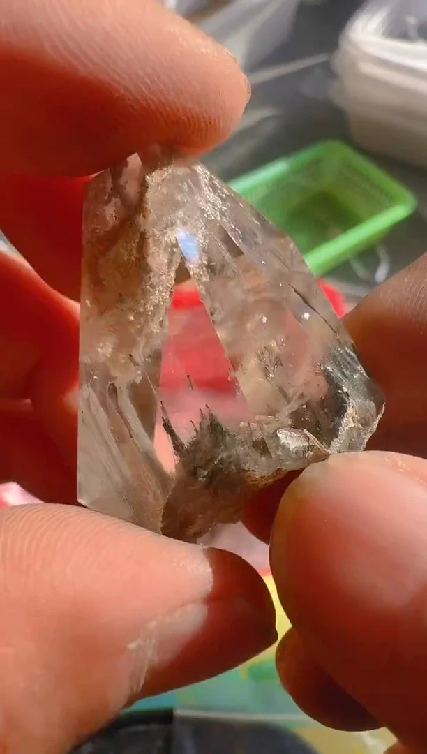 未镶嵌珠宝半成品水晶?*头木头，水晶