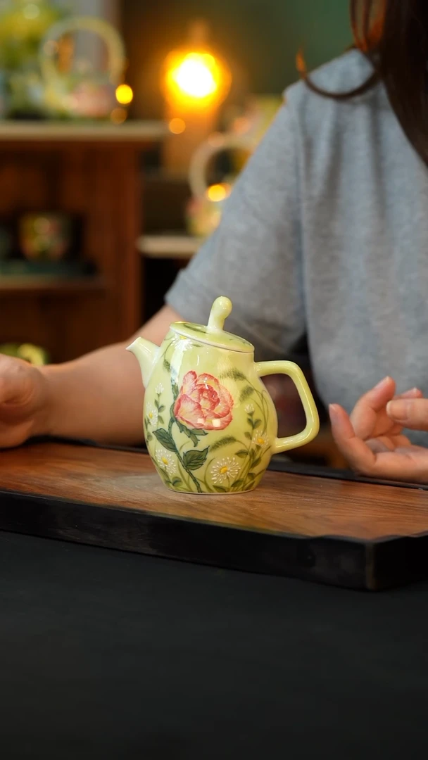 杯手绘心瓷陶瓷浮力