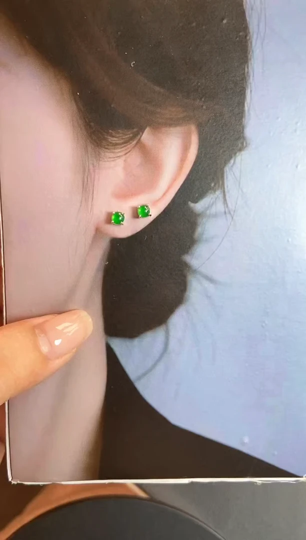 翡翠银S925镶嵌吊坠(不含链)1