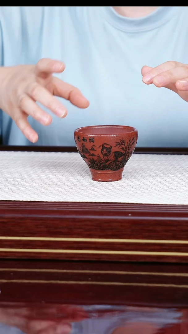 茶杯紫砂宜兴紫砂主人杯