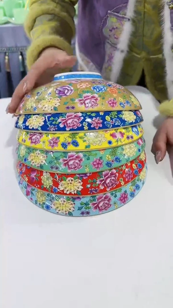 【闪购商品】瓷片8英寸元宝盘6个景德镇陶瓷