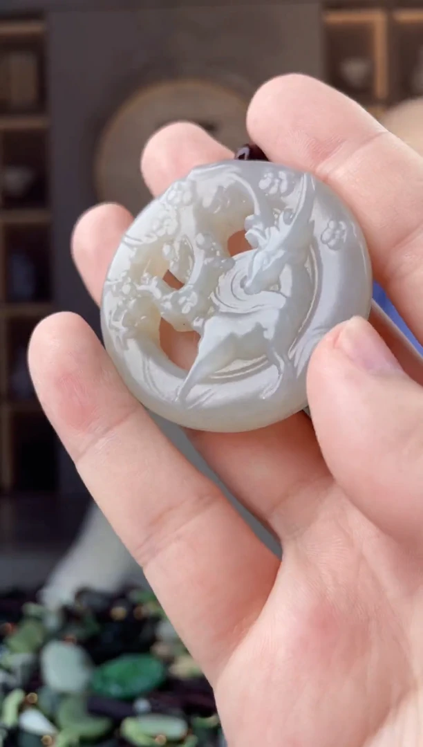 颈饰未镶嵌和田玉拍一发一，多样性发货