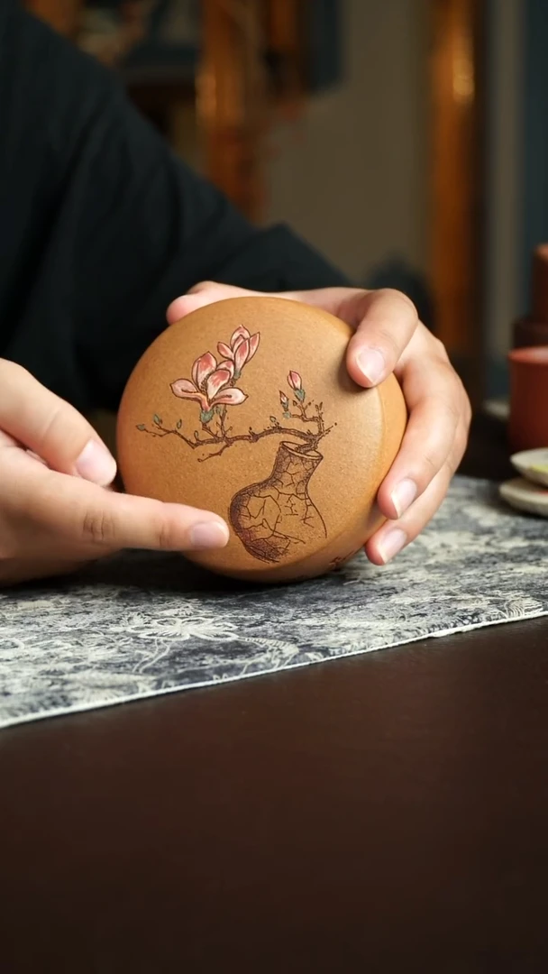茶杯紫砂24号宜兴紫砂原矿作品茶叶罐