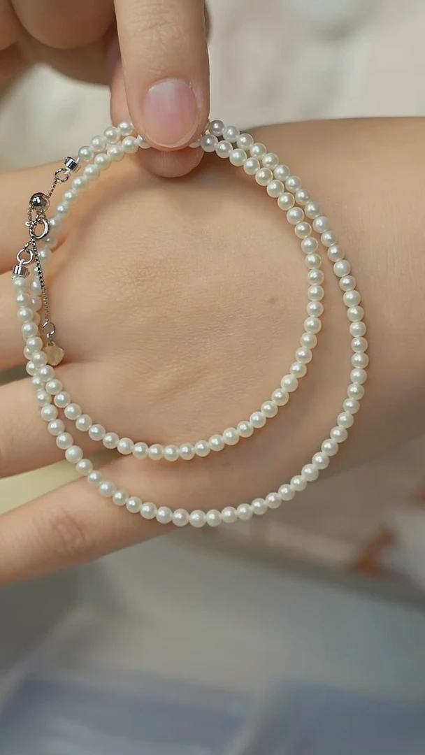 颈饰未镶嵌淡水珍珠AA/淡水珍珠颈饰（3mm）