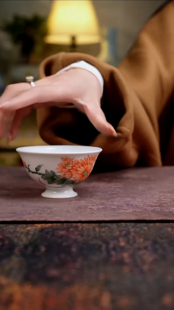 杯景德镇陶瓷杯碗柴烧多人