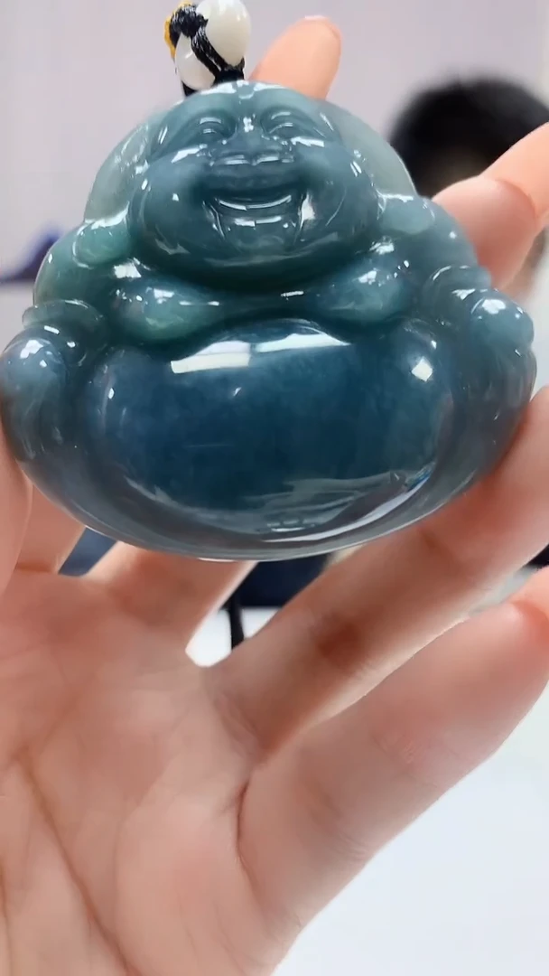 【闪购商品】定制翡翠未镶嵌5153DD-毛货挂件佛公168