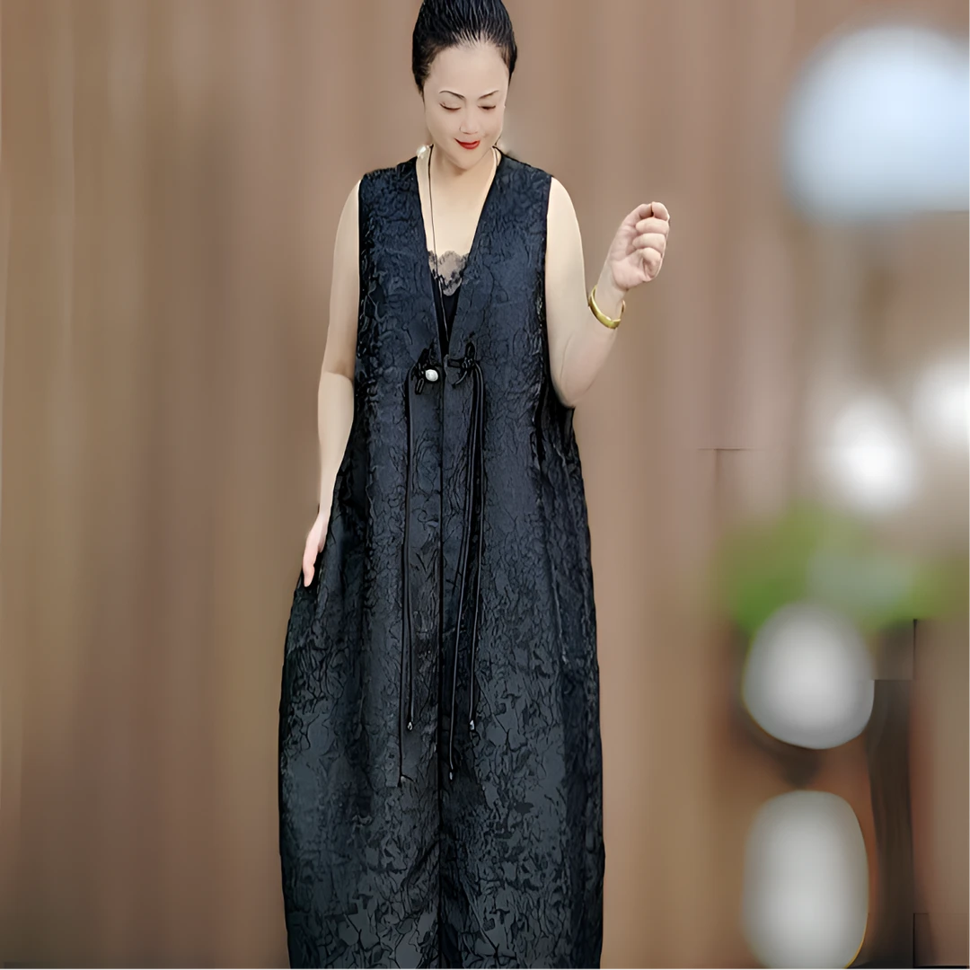 107款 个性大马甲 春季新款 时尚宽松 洋气无袖马夹 气质中长款