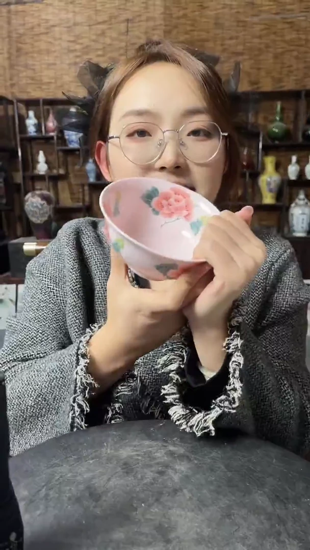 红星严选交流瓷器芙蓉对花碗