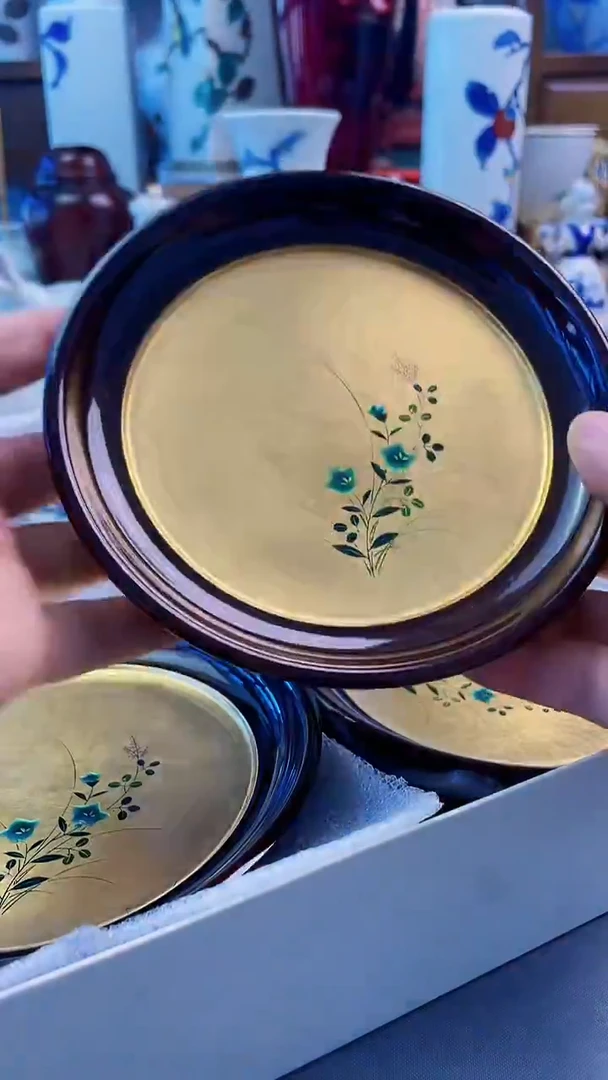 瓷片日产大漆壶承