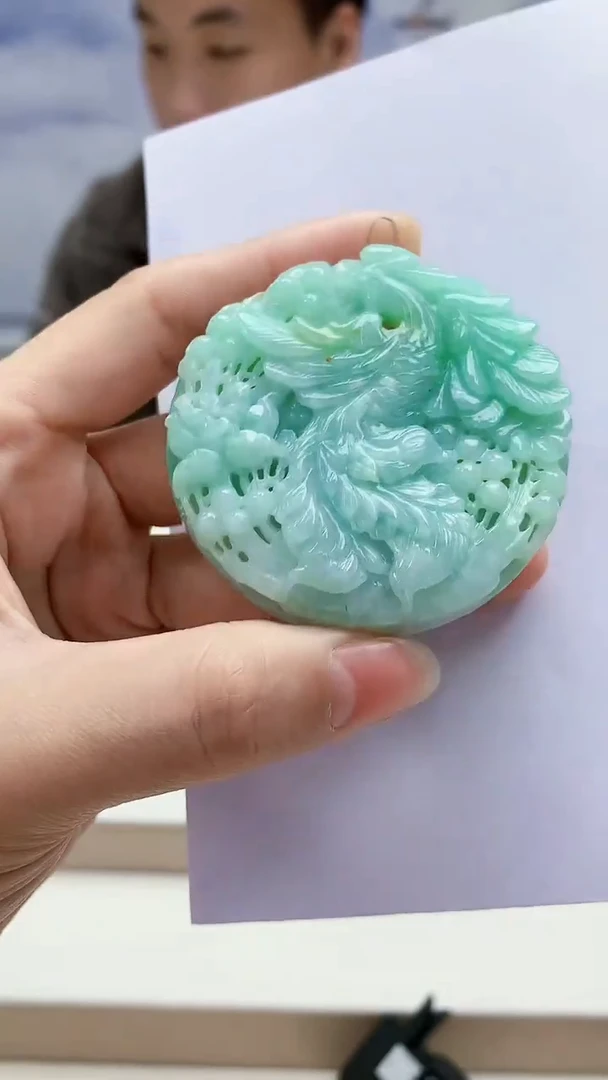 未镶嵌定制翡翠5150lr-毛货挂件51