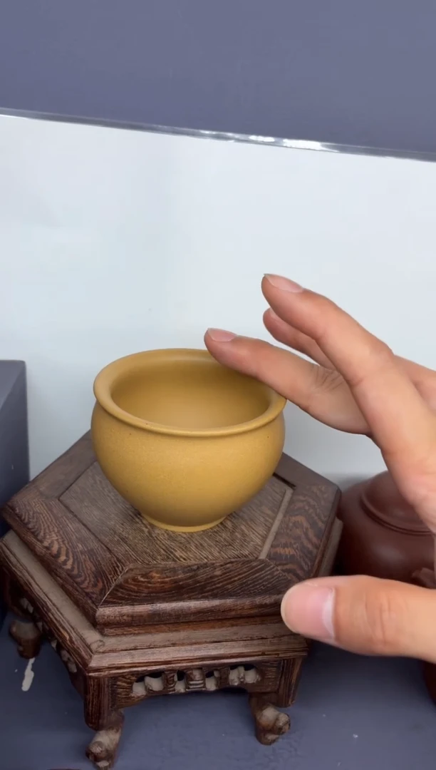 茶壶紫砂黄金段 圆融杯