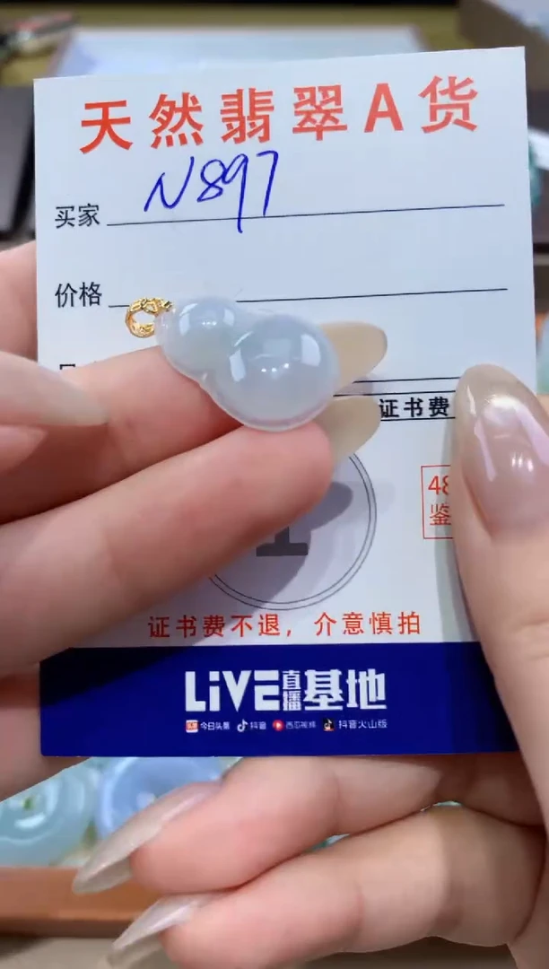 颈饰未镶嵌翡翠天然缅甸翡翠A货挂件