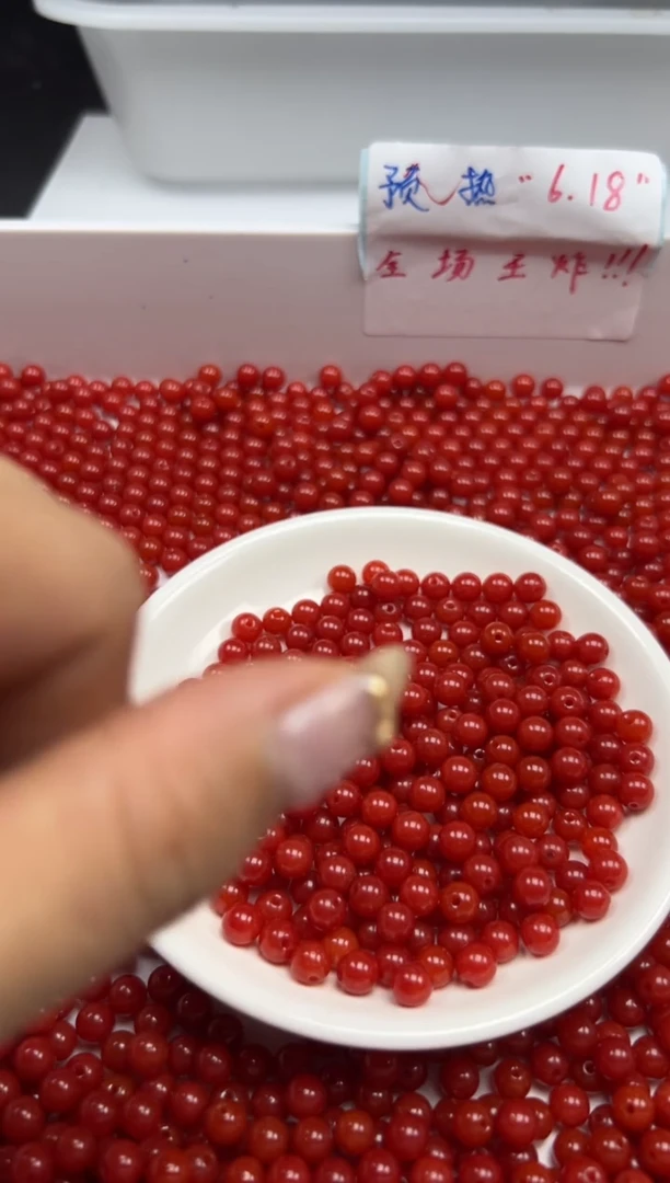 南红玛瑙未镶嵌颈饰w1548满肉南红6mm*50颗