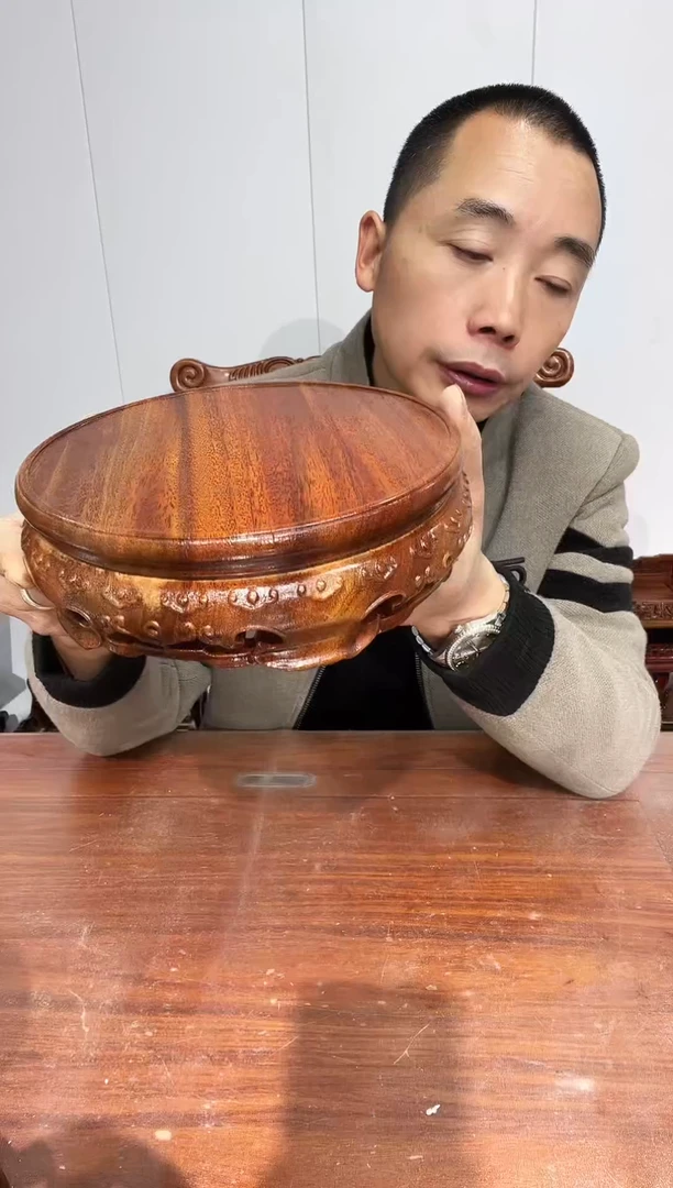 木老花圆形18*20*6.5精工款