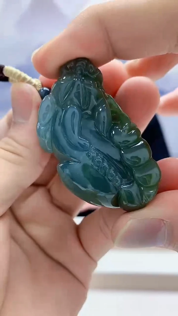 未镶嵌定制翡翠4898bb-毛货挂件15