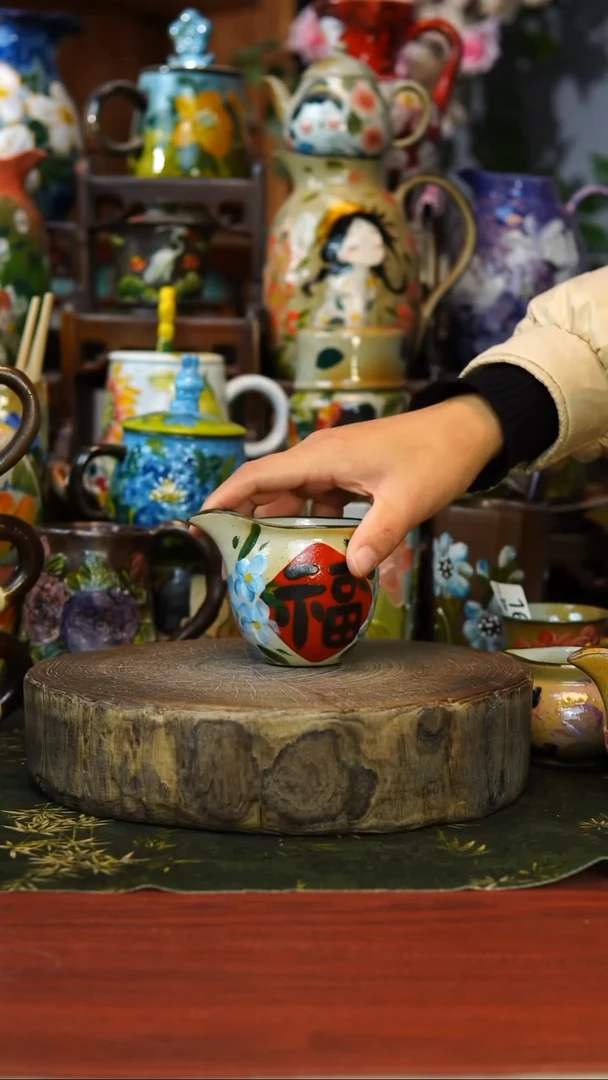 花瓶/杯子/碗17景德镇手工高温釉下彩