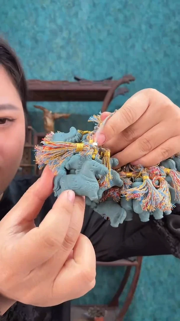 珠串蓝药师香方马上有钱挂件