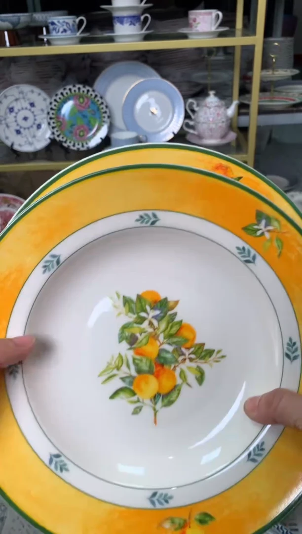 【闪购商品】瓷片陶瓷原单CC298餐具2个汤