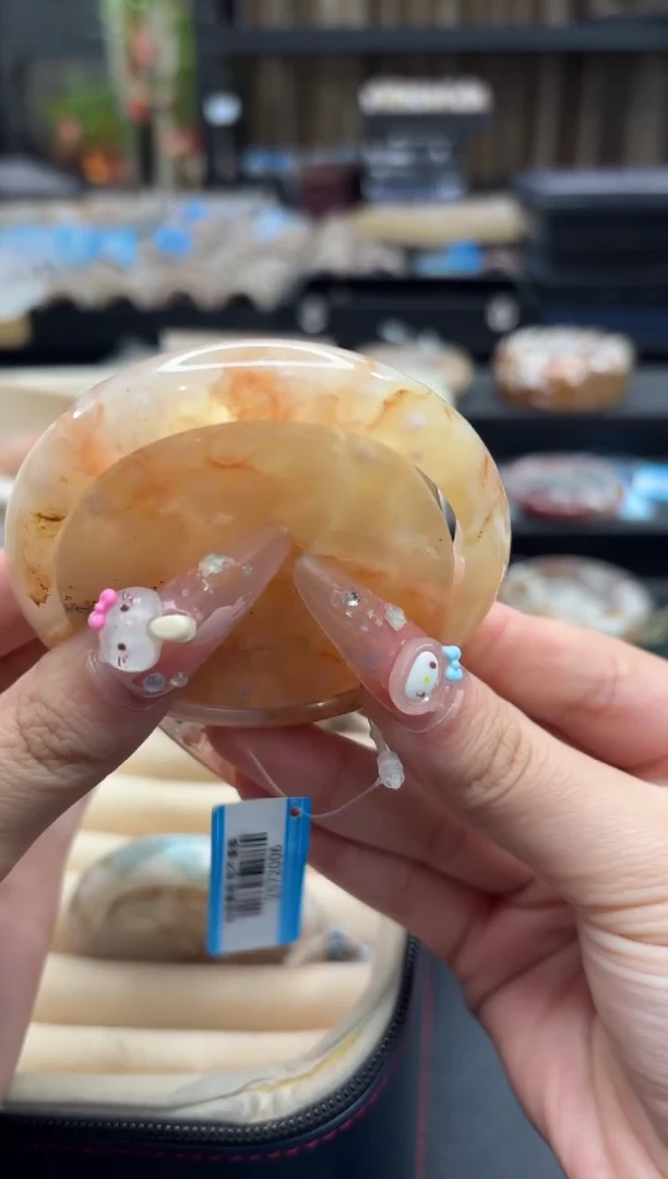 未镶嵌手镯石英质玉91(59圈赠送镯心)