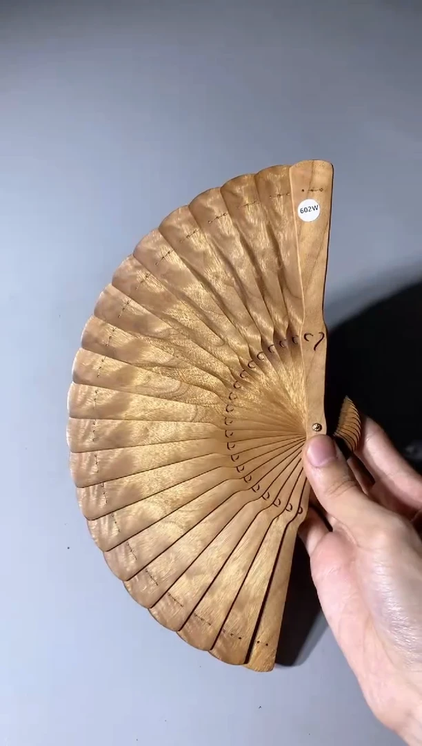 金丝楠602号15cm金丝楠木小叶桢楠扇子