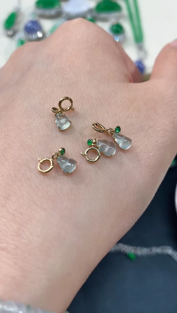 翡翠葫芦小滴溜-18k金-多样性发其一-WXY09|CBJ21