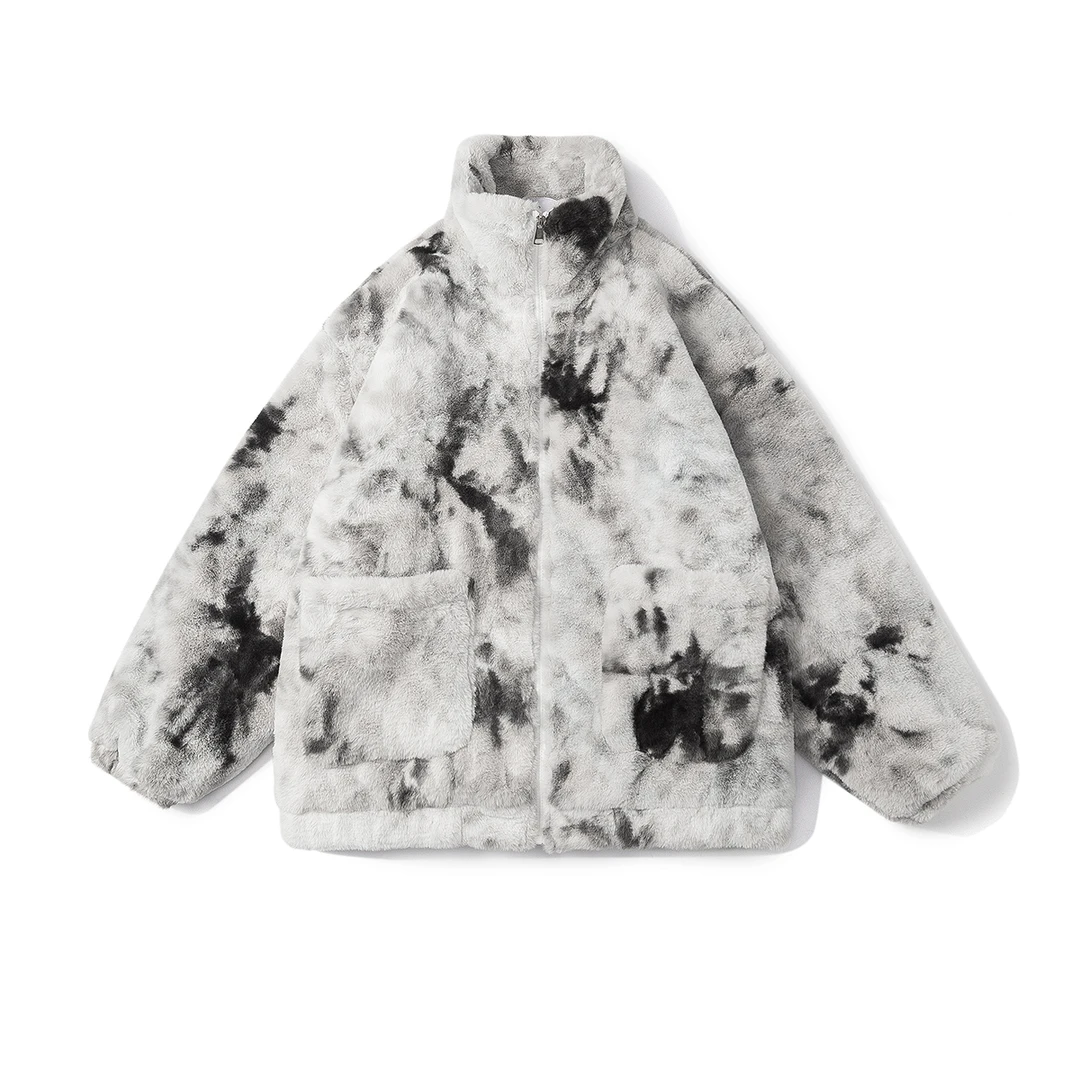 羊羔毛外套男女情侣款棉衣冬季加厚保暖棉服大码宽松奢华韩版潮牌