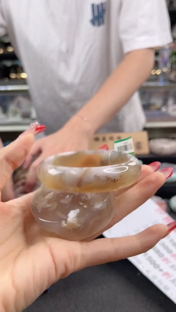 未镶嵌手镯石英质玉60圈口（赠品镯心）1009039